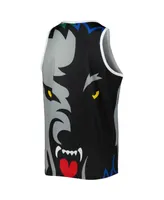 Men's Mitchell & Ness Kevin Garnett Black and Gray Minnesota Timberwolves Sublimated Player Tank Top