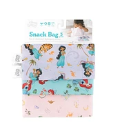 Bumkins Baby Girls Disney Princess Snack Bag, Pack of 3