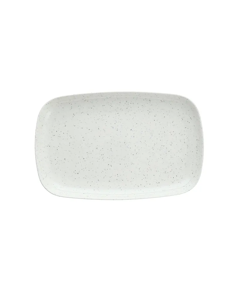 Fortessa Melamine Camp White Coupe Platter 14x9"