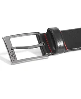 Hugo by Boss Men's Garney Plaque-Buckle Leather Dress Belt