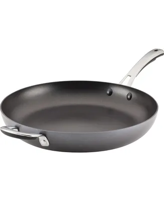 Rachael Ray Cook + Create Hard Anodized Nonstick Frying Pan with Helper Handle, 14"