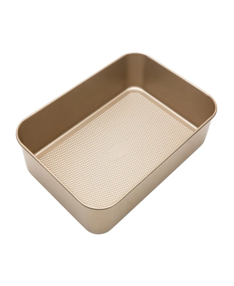 Kitchen Details Pro Series Deep Roasting Pan with Diamond Base - Gold