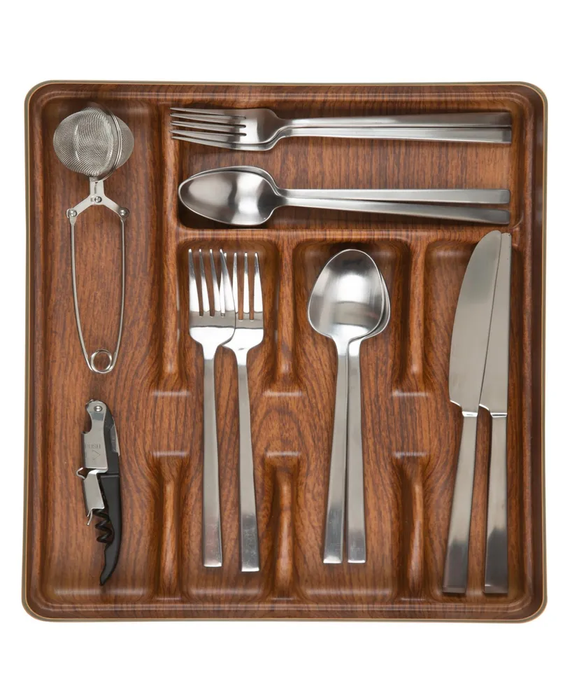 Kitchen Details 5 Compartment Look Cutlery Tray