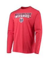 Men's Concepts Sport Navy, Red Washington Wizards Long Sleeve T-Shirt & Pants Sleep Set