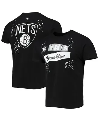 Men's Black Brooklyn Nets Confetti T-shirt