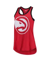 Women's G-iii Sports by Carl Banks Red Atlanta Hawks Showdown Scoop-Neck Racerback Tank Top