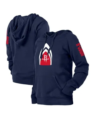 Women's New Era Navy Houston Rockets 2021/22 City Edition Pullover Hoodie