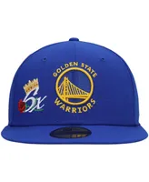 Men's New Era Royal Golden State Warriors 6x Nba Finals Champions Crown 59FIFTY Fitted Hat