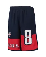 Youth Boys Alexander Ovechkin Navy Washington Capitals Pandemonium Name and Number Shorts