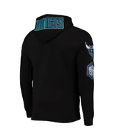 Men's Pro Standard Black Charlotte Hornets Logo Pullover Hoodie