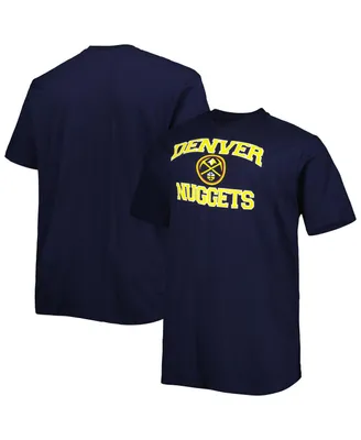 Men's Navy Denver Nuggets Big and Tall Heart and Soul T-shirt