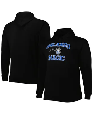 Men's Black Orlando Magic Big and Tall Heart Soul Pullover Hoodie