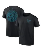 Men's Fanatics Black Charlotte Hornets Basketball Street Collective T-shirt