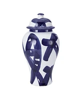 Mikasa Paint Strokes Ceramic Canister with Lid