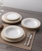Noritake Noble Pearl 12 Pc. Set, Service For 4