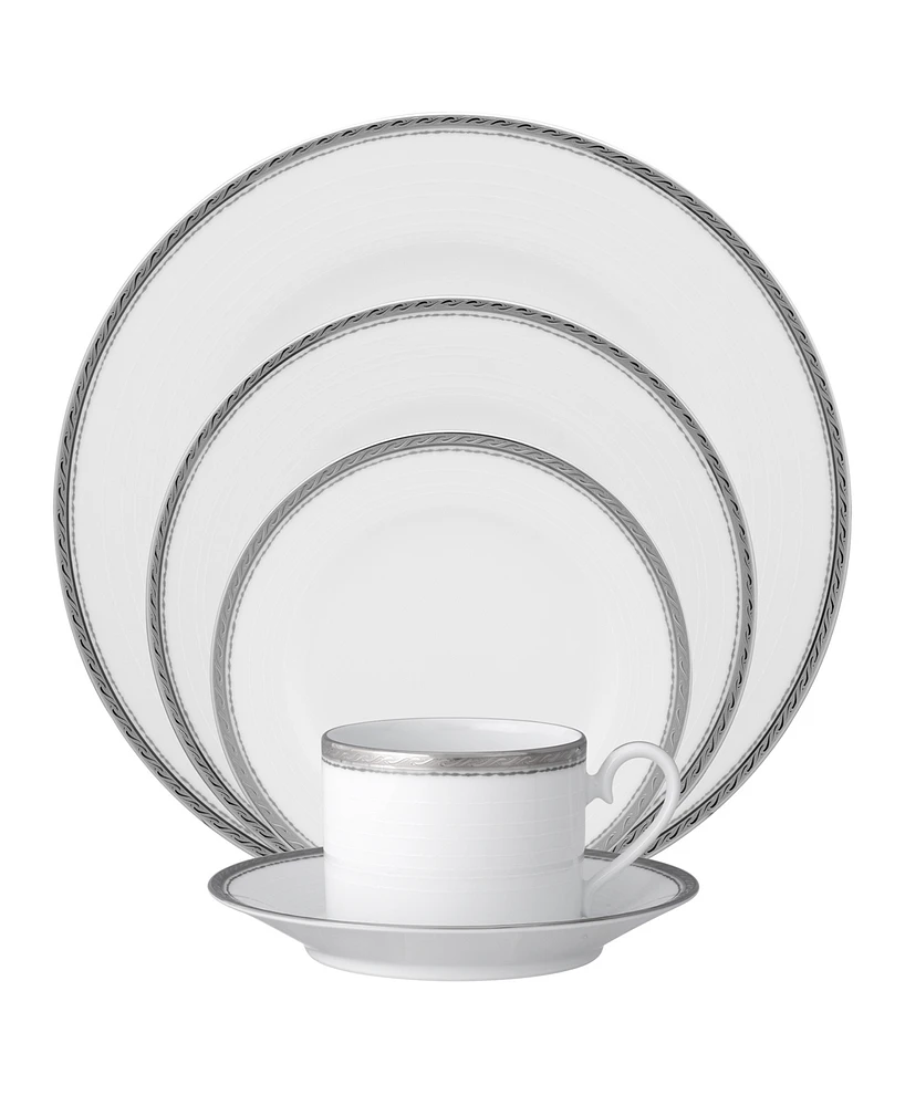 Noritake Whiteridge Platinum 5 Pc Place Setting