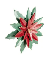 Northlight Large Metal Poinsettia Christmas Wall Hanging, 16.25"