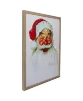 Northlight Led Lighted Norman Rockwell "Santa Claus" Christmas Wall Art, 19"