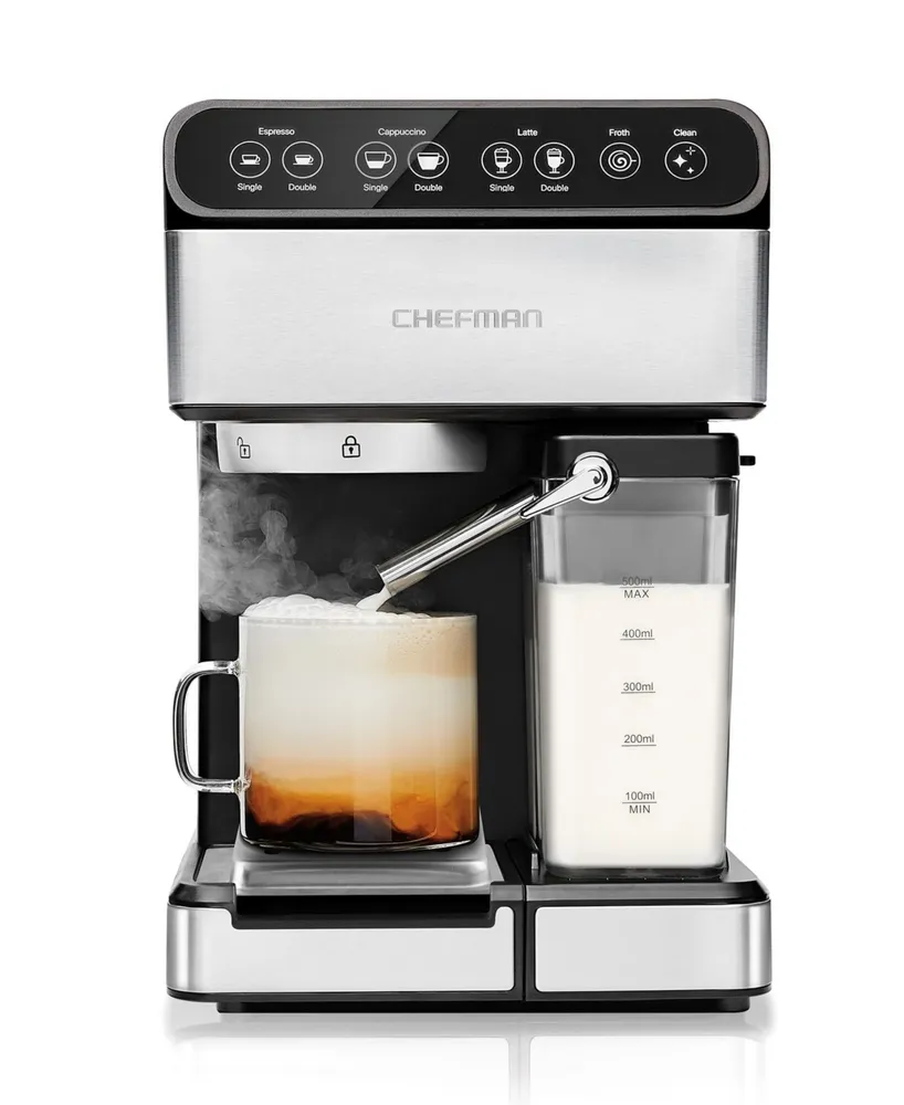 Chefman Barista Pro Semi Automatic Espresso Machine 15 Bar