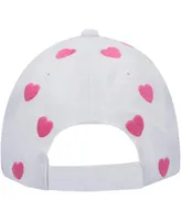 Girls Toddler '47 White Buffalo Bills Surprise Clean Up Adjustable Hat