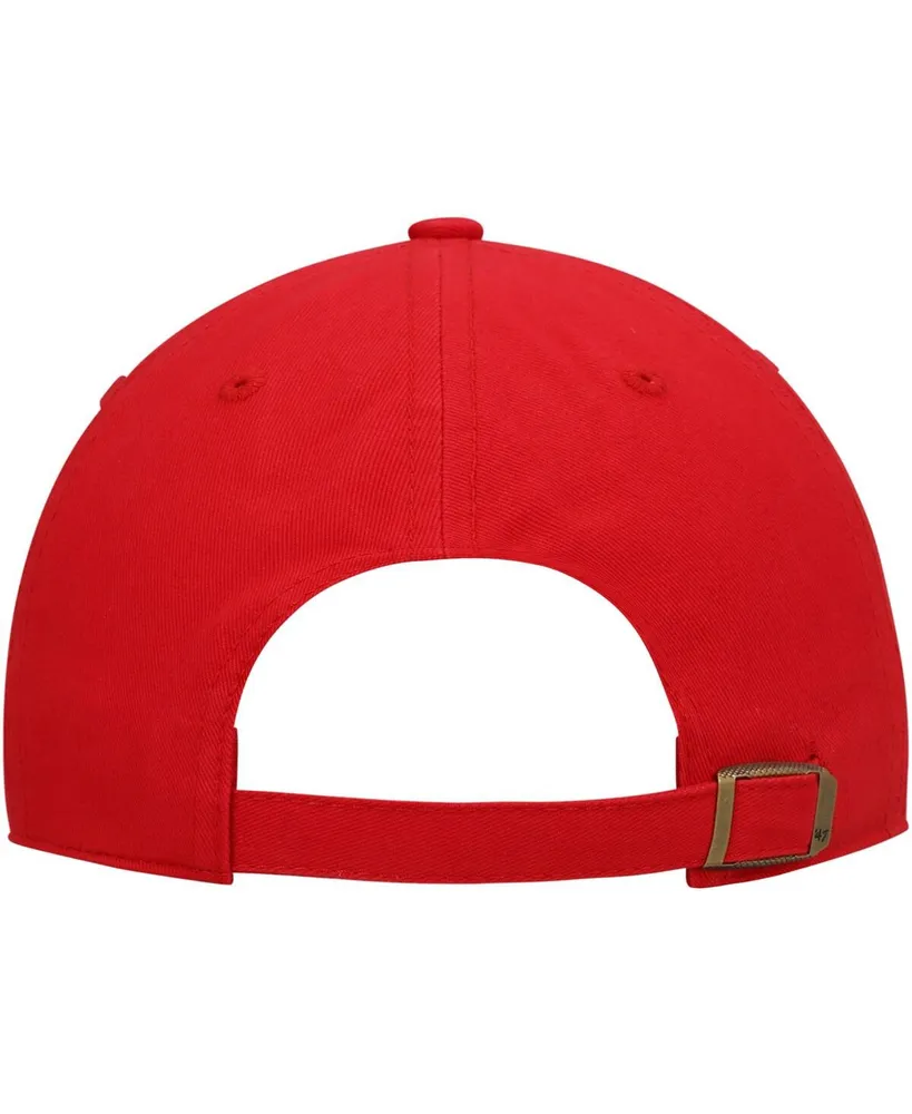 Women's '47 Red Atlanta Hawks Miata Clean Up Logo Adjustable Hat