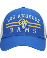 Men's '47 Royal Los Angeles Rams Highpoint Trucker Clean Up Snapback Hat