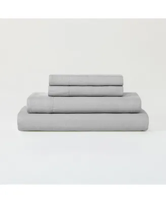 Sijo Luxeweave Linen Sheet Set, Queen (Includes 1 Fitted 60x80x16, Flat 92x104 & 2 Pillowcases 20x29)