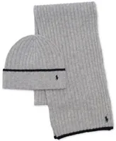 Polo Ralph Lauren Mens Beanie Scarf Gloves Gift Sets