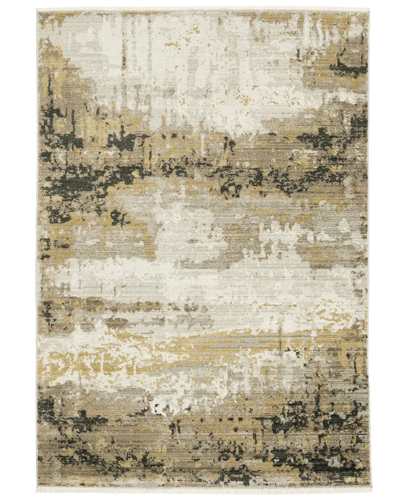 Jhb Design Exeter 2061EXT 6'7" x 9'6" Area Rug - Gold