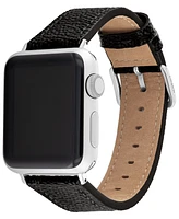 Coach Black Canvas Apple Strap, 38, 40, 41mm