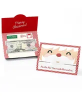 Big Dot of Happiness Jolly Santa Claus - Holiday and Christmas Money and Gift Card Holders - Set of 8