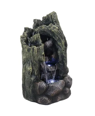 Sunnydaze Decor Cavern of Mystery Waterfall Fountain with Led Lights - 28 in