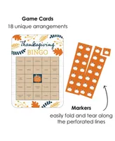 Big Dot of Happiness Happy Thanksgiving - Bingo Cards & Markers - Fall Harvest Party Bingo Game 18 Ct