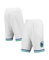 Men's Mitchell & Ness White Dallas Mavericks 1998-99 Hardwood Classics Swingman Shorts