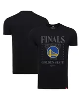 Men's Sportiqe Black Golden State Warriors 2022 Nba Finals Stacked Hoop T-shirt