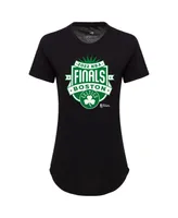 Women's Sportiqe Black Boston Celtics 2022 Nba Finals Crest Phoebe T-shirt