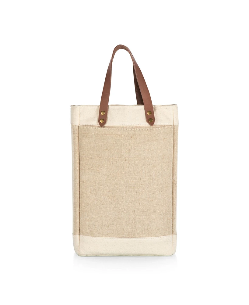 Legacy Pinot Jute 2 Bottle Insulated Wine Bag