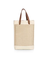 Legacy Pinot Jute 2 Bottle Insulated Wine Bag