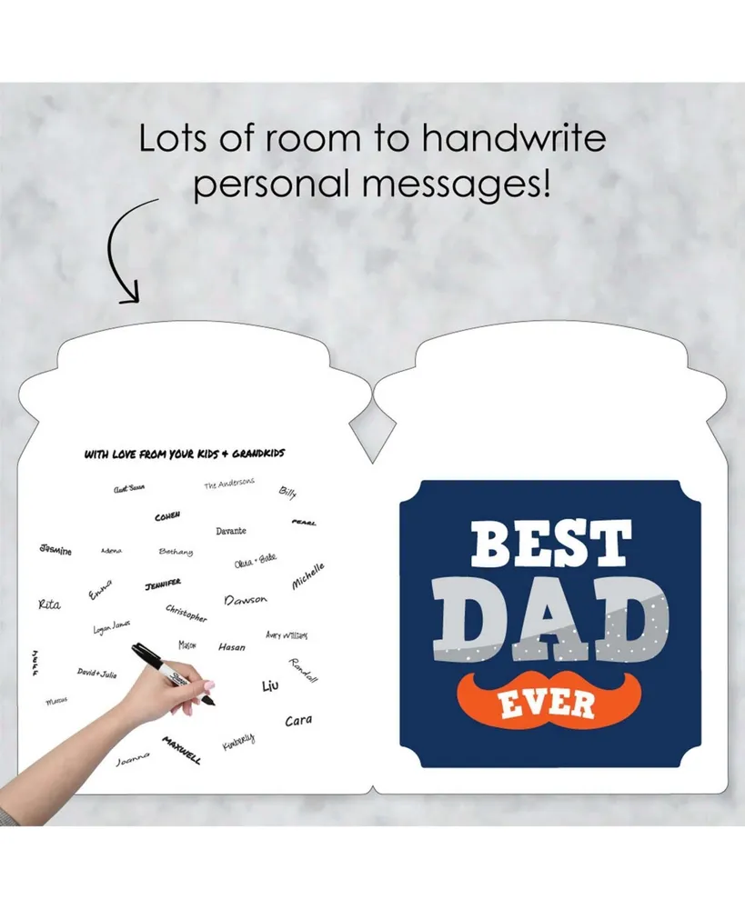 Happy Father's Day - We Love Dad Giant Greeting Card - Shaped Jumborific Card