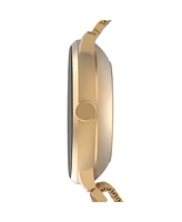 Sport 3 Unisex Touchscreen Smartwatch: Gold Case with Gold Mesh Strap 45mm