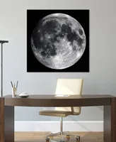 Empire Art Direct Full Moon Frameless Free Floating Tempered Glass Panel Graphic Wall Art, 40" x 40" x 0.2"