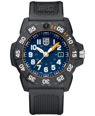 Luminox Men's Swiss Navy Seal Foundation Exclusive Military Dive Black Rubber Strap Watch 45mm