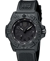 Luminox Men's Swiss Navy Seal Military Dive Black Rubber Strap Watch 45mm