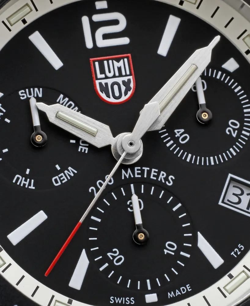 Luminox Men's Swiss Chronograph Pacific Diver Rubber Strap Watch 44mm