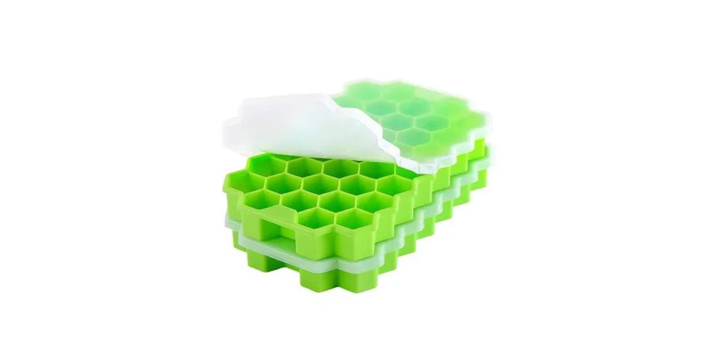 Zulay Kitchen Honeycomb Shaped Silicone Ice Cube Tray - 2 Pc.