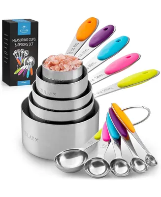 Zulay Kitchen Measuring Cups and Spoons - 10 Pc.