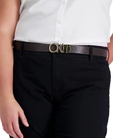 Calvin Klein Women's Reversible Monogram Buckle Belt