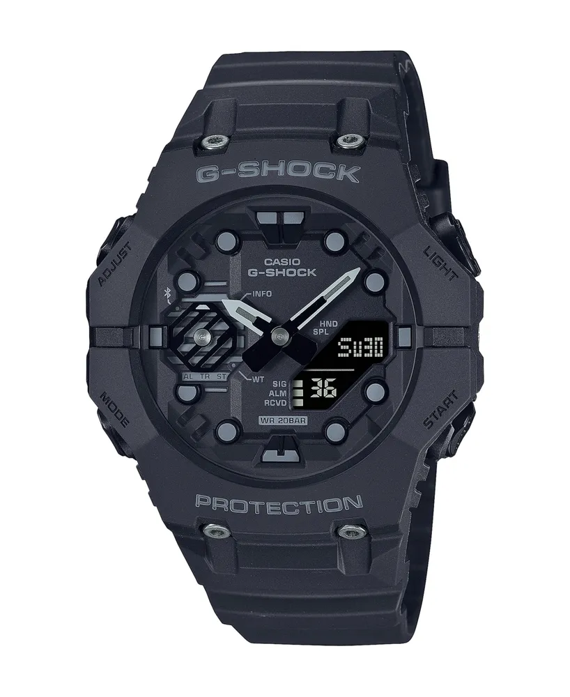 G-Shock Men's Two Hand Quartz Black Resin Bluetooth Watch, 46.0mm GAB001-1A