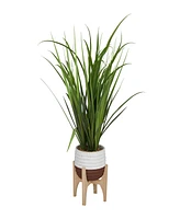 Contemporary Tall Grass Artificial Plant, 34.9"