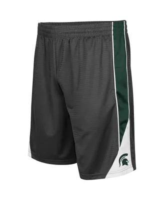 Men's Colosseum Charcoal Michigan State Spartans Turnover Shorts